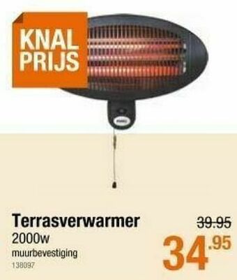 Cevo Terrasverwarmer aanbieding