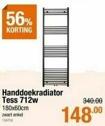 Handdoekradiator tess