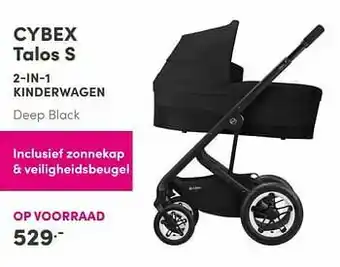 Baby & Tiener Cybex talos s 2-in-1 kinderwagen deep black aanbieding
