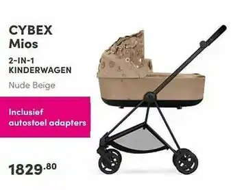 Baby & Tiener Cybex mios 2-in-1 kinderwagen nude beige aanbieding