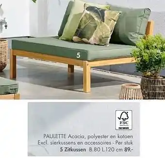Casa Paulette zitkussen aanbieding