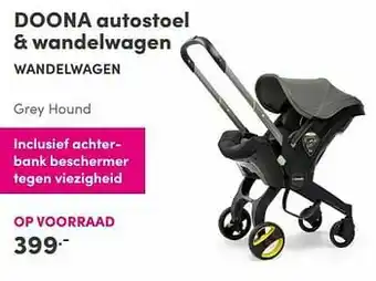 Baby & Tiener Doona autostoel + wandelwagen wandelwagen grey hound aanbieding