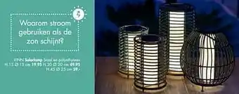 Vinn solarlamp staal en polyethyleen