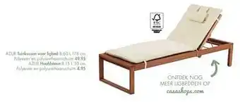 Casa Azur tuinkussen voor ligbed aanbieding