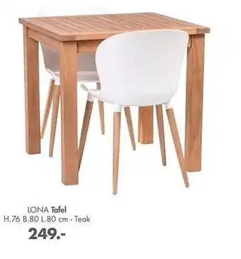 Casa Lona tafel aanbieding