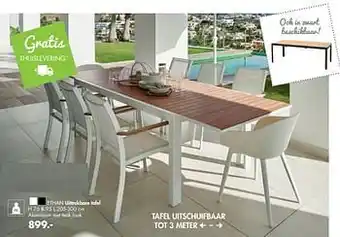 Casa Ethan uittrekbare tafel aanbieding