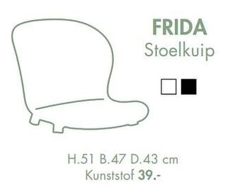 Frida stoelkuip kunststof