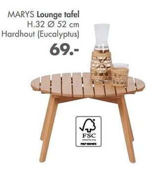Casa Marys lounge tafel aanbieding