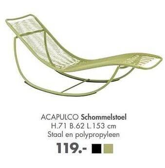 Casa Acapulco schommelstoel aanbieding
