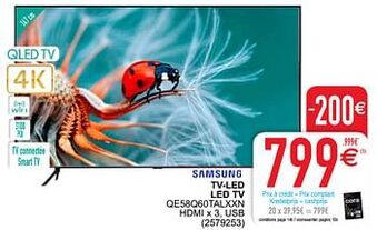 Cora Samsung tv-led led tv qe58q60talxxn aanbieding
