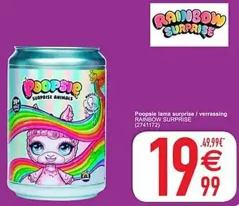 Cora Poopsie lama surprise - verrassing rainbow surprise aanbieding