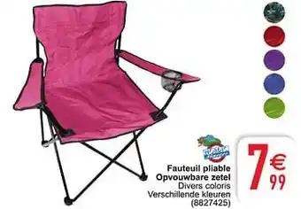 Fauteuil pliable opvouwbare zetel