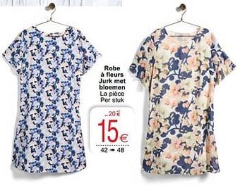 Cora Robe à fleurs jurk met bloemen aanbieding