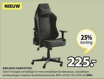 Jysk Abildaa Gamestoel aanbieding