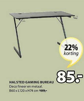 Jysk Halsted Gaming Bureau aanbieding