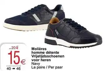Cora Molières homme détente vrijetijdsschoenen voor heren aanbieding