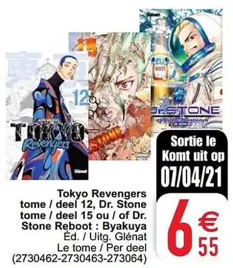 Cora Tokyo revengers tome - deel 12, dr. stone aanbieding