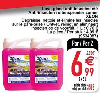 Cora Lave-glace anti-insectes été anti-insecten ruitensproeier zomer xéon aanbieding