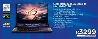 CompuDeals Asus rog zephyrus duo 15 intel i7-10875h aanbieding