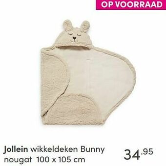 Jollein wikkeldeken bunny nougat