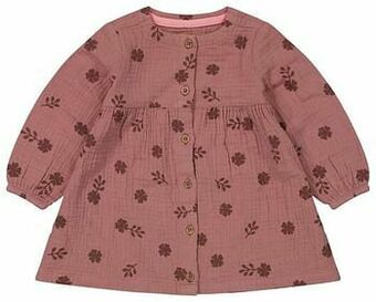 HEMA HEMA Babyjurk Bloemen Roze (roze) aanbieding