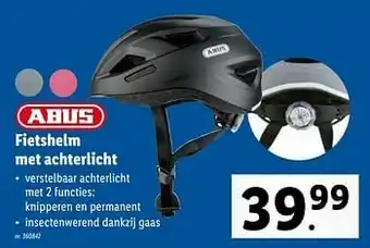 Lidl Fietshelm met achterlicht aanbieding