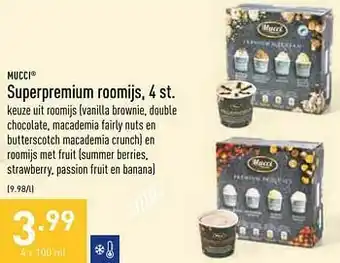 ALDI Superpremium roomijs aanbieding