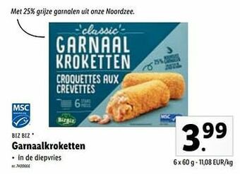 Lidl Garnaalkroketten aanbieding