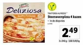 Lidl Steenovenpizza 4 kazen aanbieding