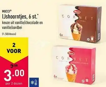 ALDI Ijshoorntjes aanbieding