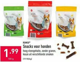 ALDI Snacks voor honden aanbieding