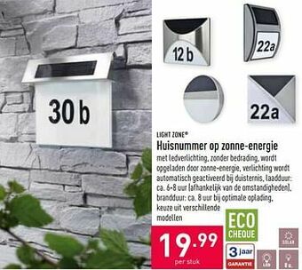 Huisnummer op zonne-energie