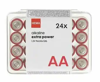 HEMA HEMA 24-pak AA Batterijen aanbieding
