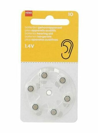 HEMA Gehoorapparaat Batterijen 10 - 1.4V
