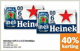 Albert Heijn Heineken 0.0% aanbieding