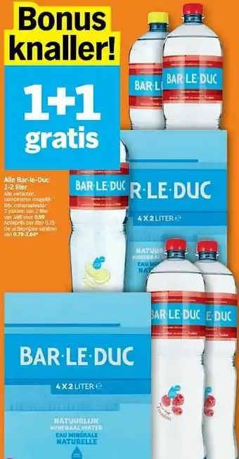 Albert Heijn Mineraalwater aanbieding