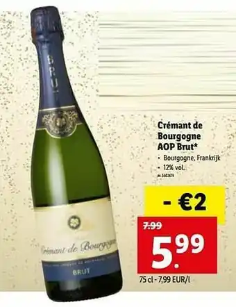 Crémant de bourgogne aop brut