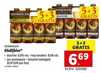 Lidl Abdijbier aanbieding