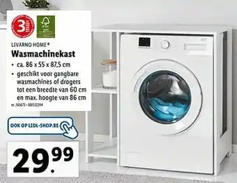 Lidl Livarno home wasmachinekast aanbieding