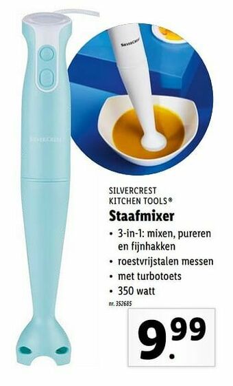 Lidl Silvercrest kitchen tools staafmixer aanbieding