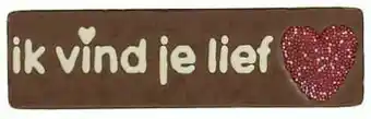 HEMA Melkchocoladereep Ik Vind Je Lief 75gram