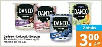 Albert Heijn Danio romige kwark aanbieding