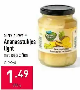 ALDI Ananasstukjes light aanbieding