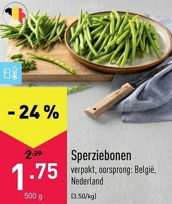 ALDI Sperziebonen aanbieding