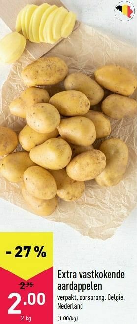 ALDI Extra vastkokende aardappelen aanbieding