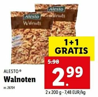 Lidl Walnoten aanbieding
