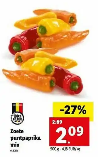Lidl Zoete puntpaprika mix aanbieding