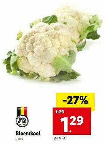 Lidl Bloemkool aanbieding