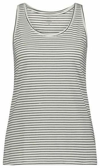 HEMA HEMA Dames Basic Singlet Zwart/wit (zwart/wit) aanbieding