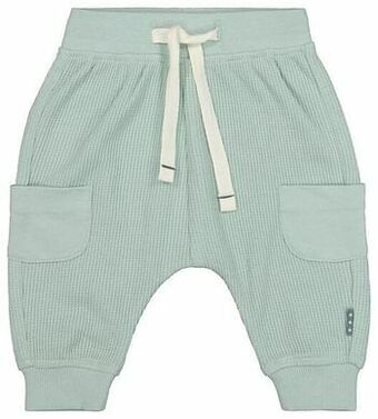 HEMA HEMA Newborn Broek Wafel Blauw (blauw) aanbieding